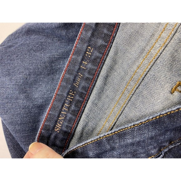 Talbots Signature Boot 14/32 Dark Denim Wash Bootcut - Picture 7 of 11